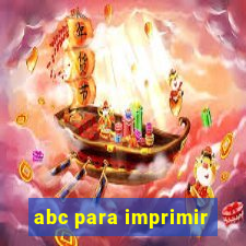 abc para imprimir